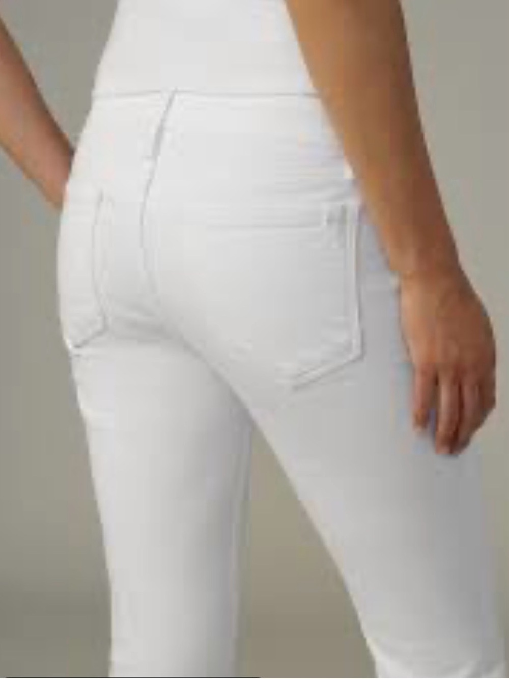 Joe's Jeans White Skinny High-Rise Jeans